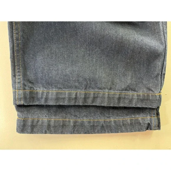Doen Newport Jeans Womens 33 Blue Rinse Wash‎ High Rise Wide Leg Cotton